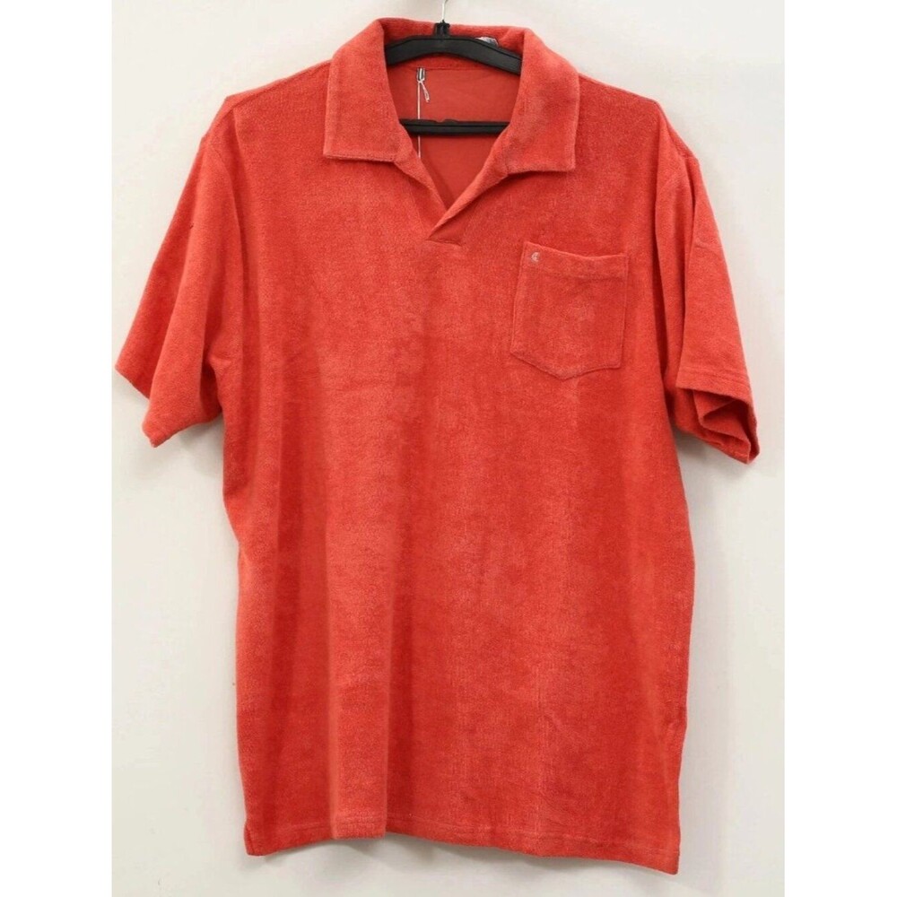 Criquet Terrycloth Polo Men's T-Shirt Short Sleeves Collared Solid XXL 290511